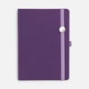 Ежедневник Favor Metal, недатированный, фиолетовый с логотипом