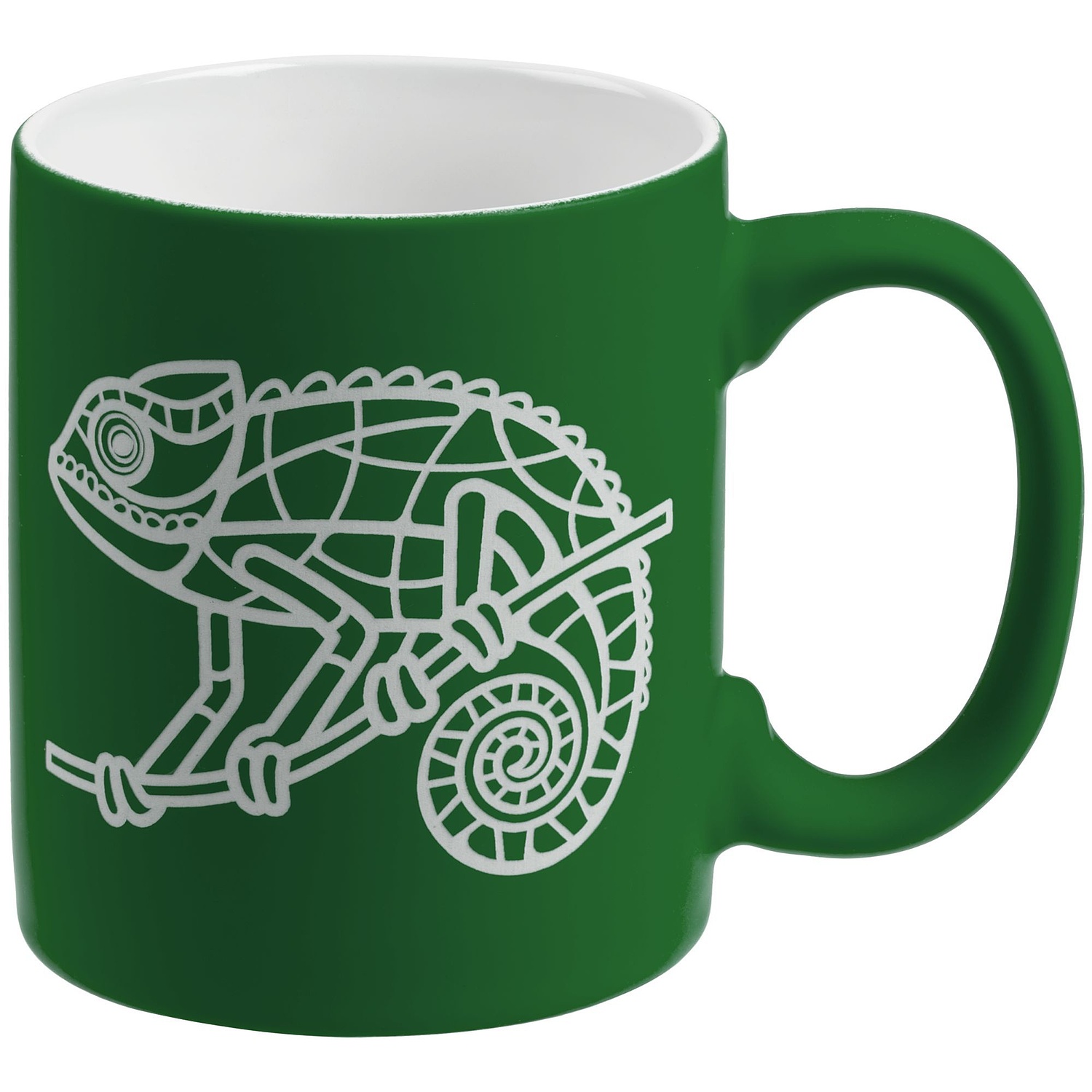 Кружка Promo Soft с покрытием софт-тач, зеленая с логотипом