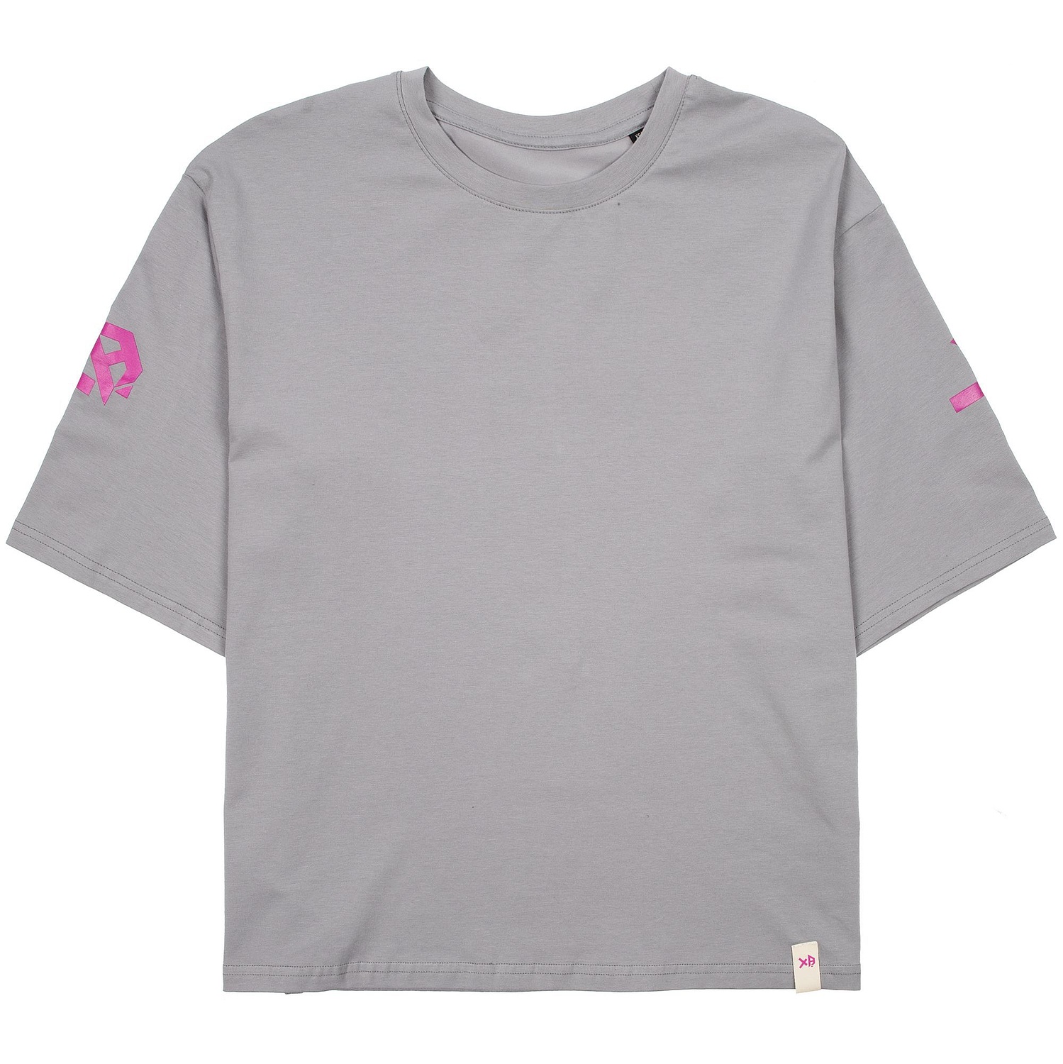 Футболка унисекс оверсайз Street Vibes, серая с логотипом