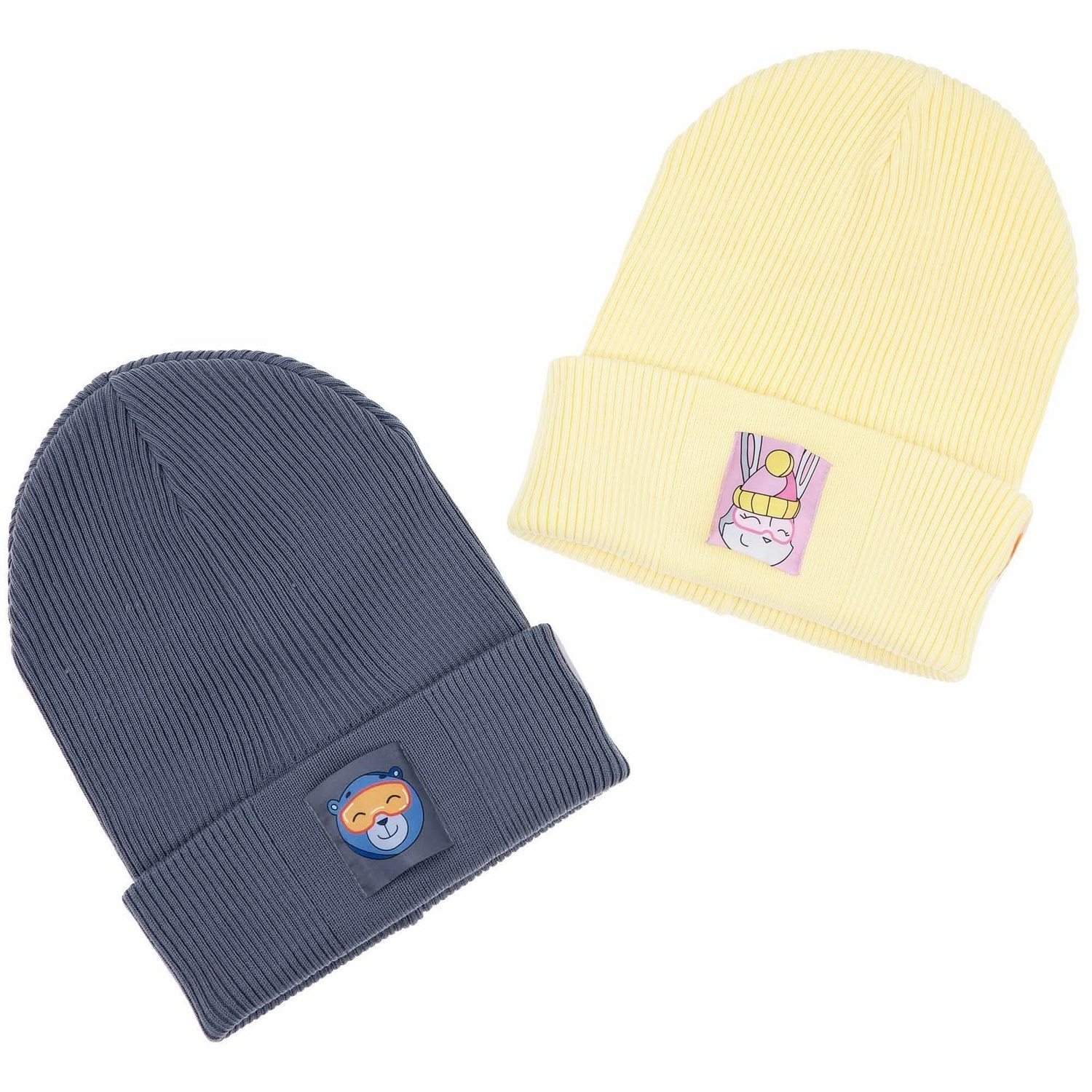 Шапка Real Rib, серая с логотипом