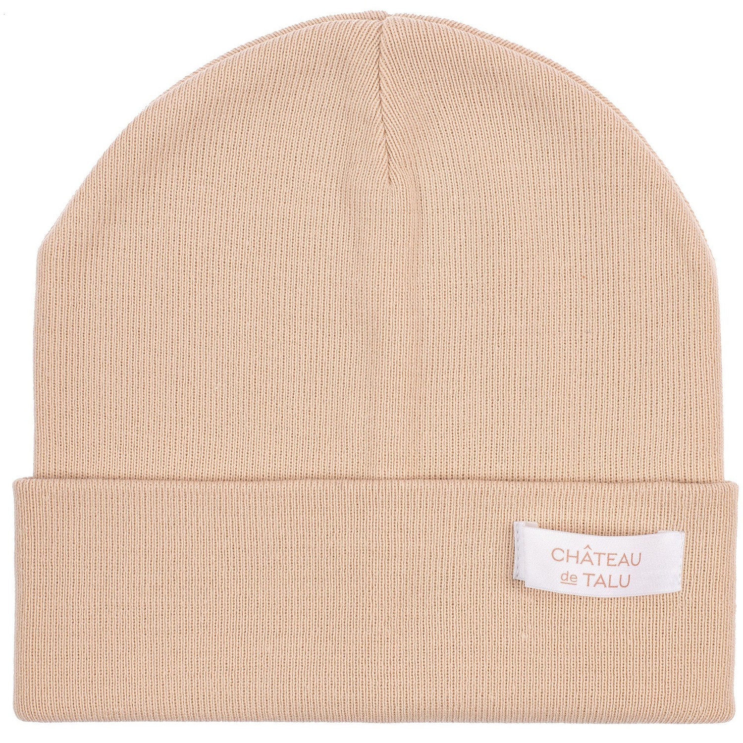 Шапка Real Talk, бежевая с логотипом