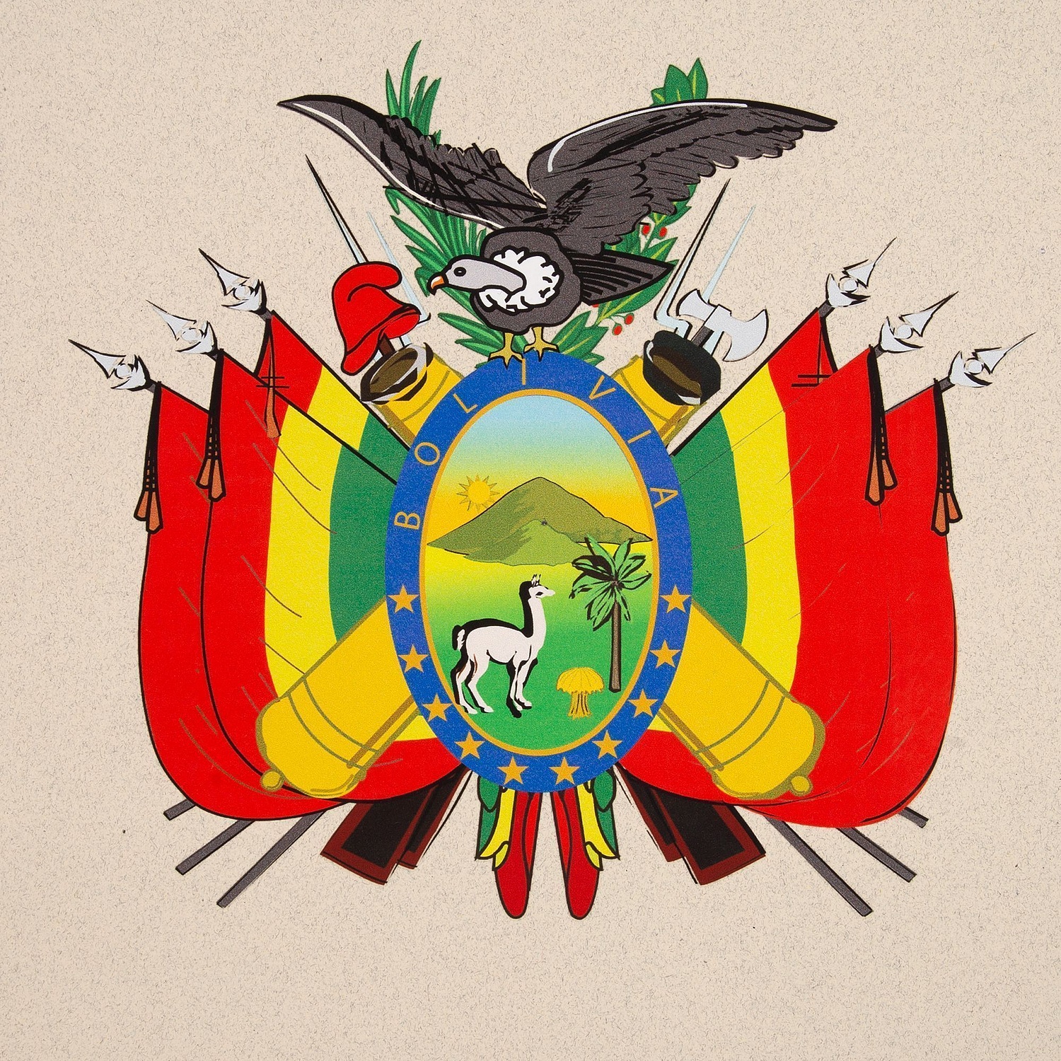 Пакет бумажный Eco Style, бежевый с логотипом