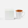 Набор Flat White, оранжевый с логотипом