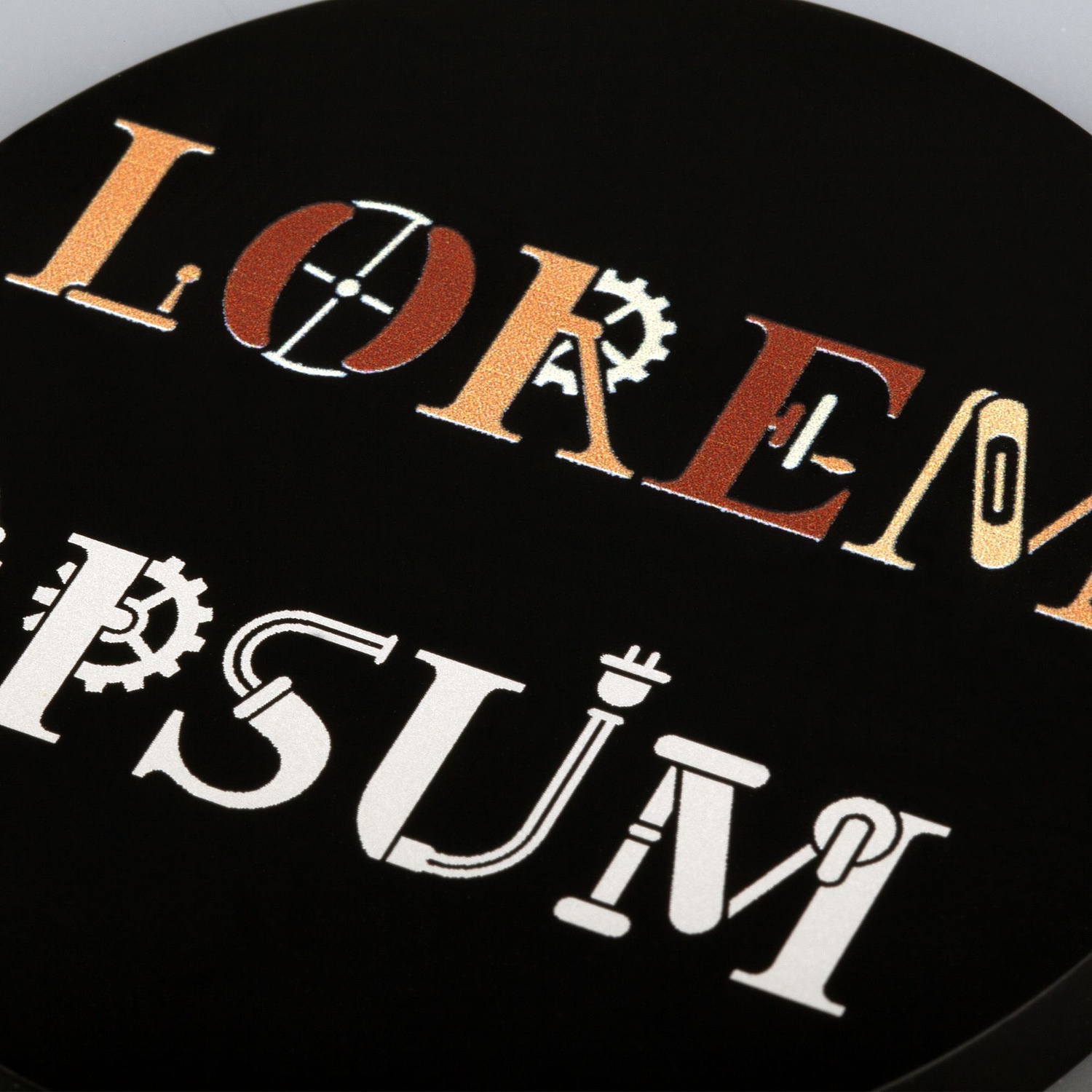 Магнитное зарядное устройство Cooper Rond, 15 Вт, черное с логотипом