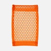 Карман из крупной сетки Pose, оранжевый неон с логотипом