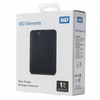 Внешний диск WD Elements, USB 3.0, 1Тб, черный с логотипом