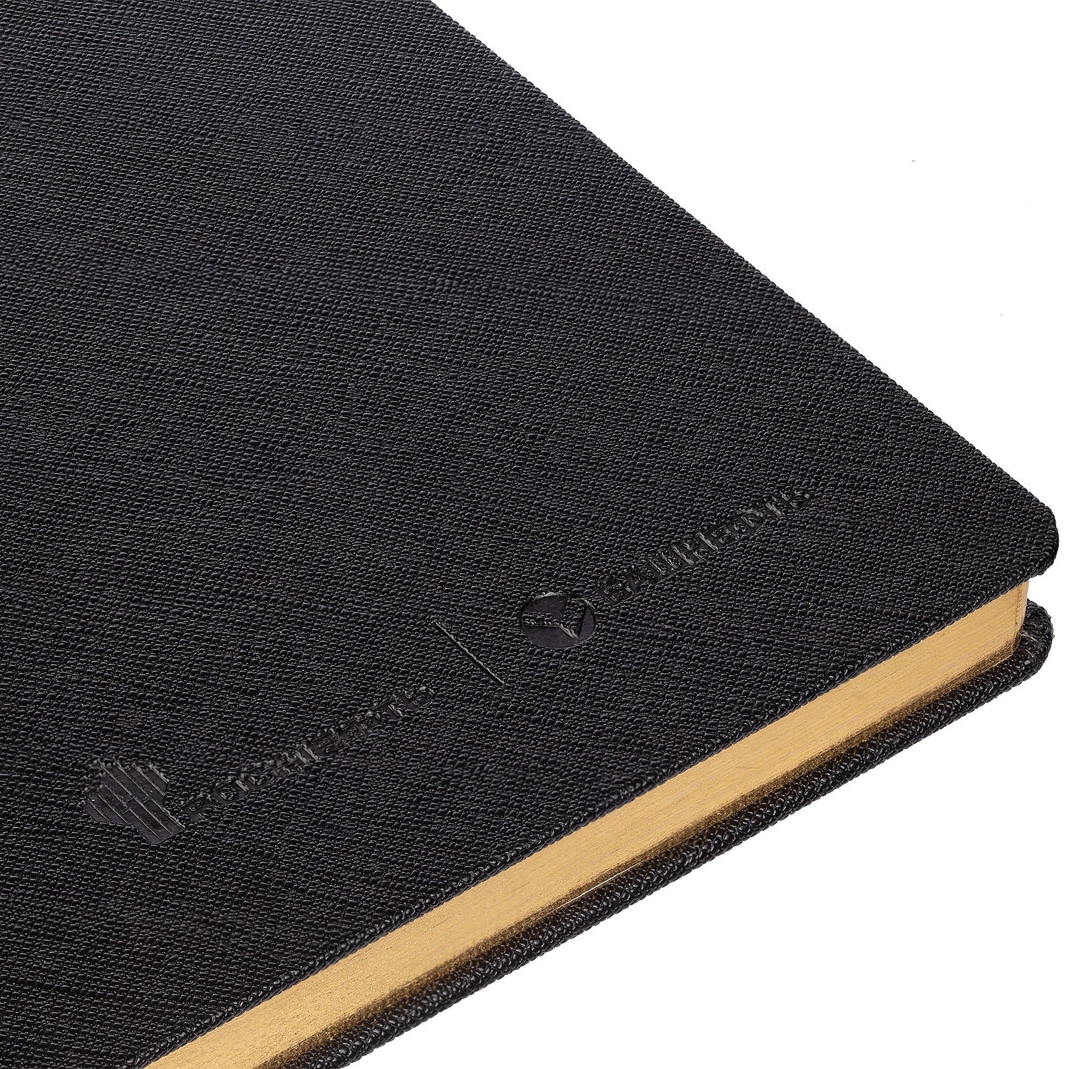 Ежедневник Saffian, недатированный, черный с логотипом