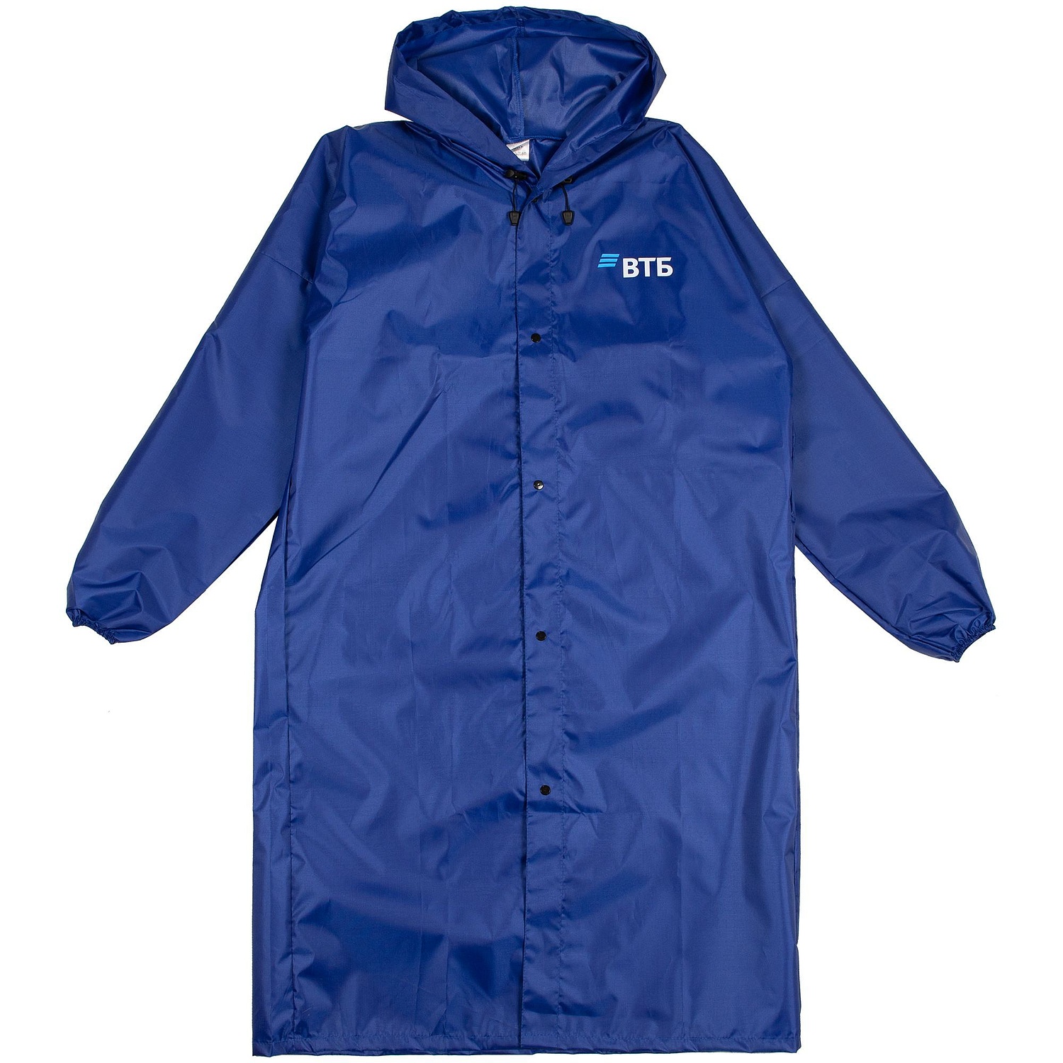 Дождевик унисекс Rainman Strong, ярко-синий с логотипом