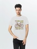 Футболка Bicycle, белая с логотипом