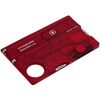 Набор инструментов SwissCard Lite, красный с логотипом