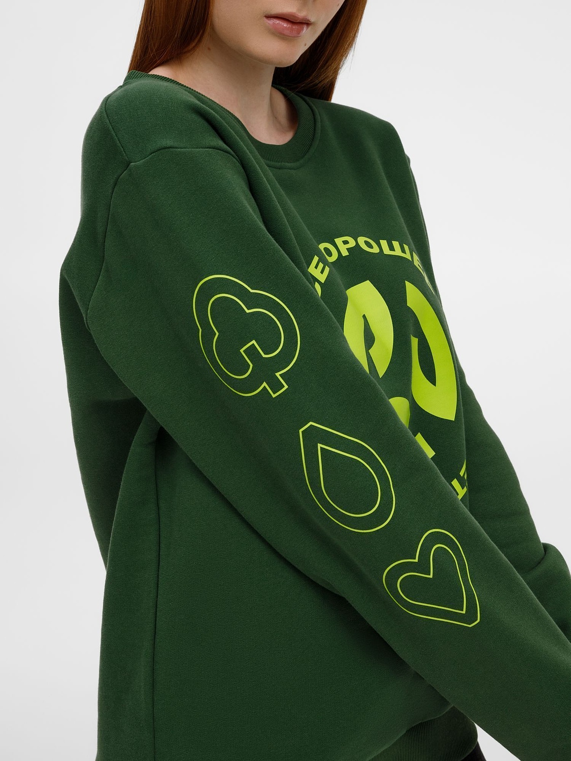 Свитшот Toima Heavy 2.0, бирюзовый с логотипом