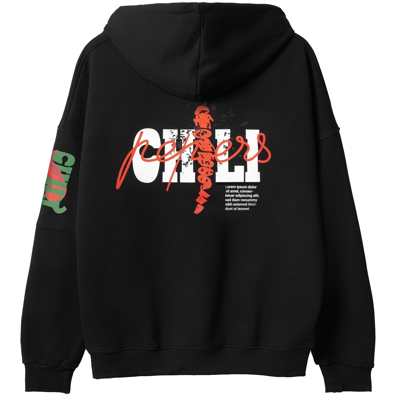 Худи унисекс Hand Some, черное с логотипом