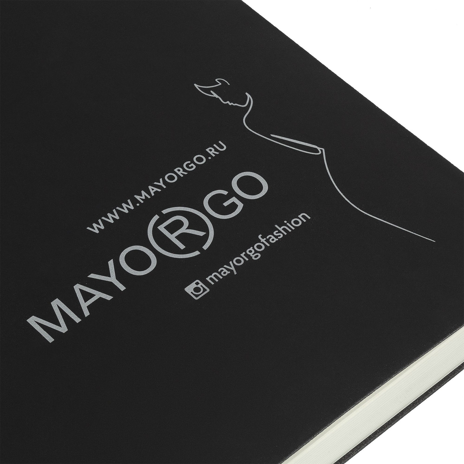 Ежедневник Flex Shall New, недатированный, черный с логотипом