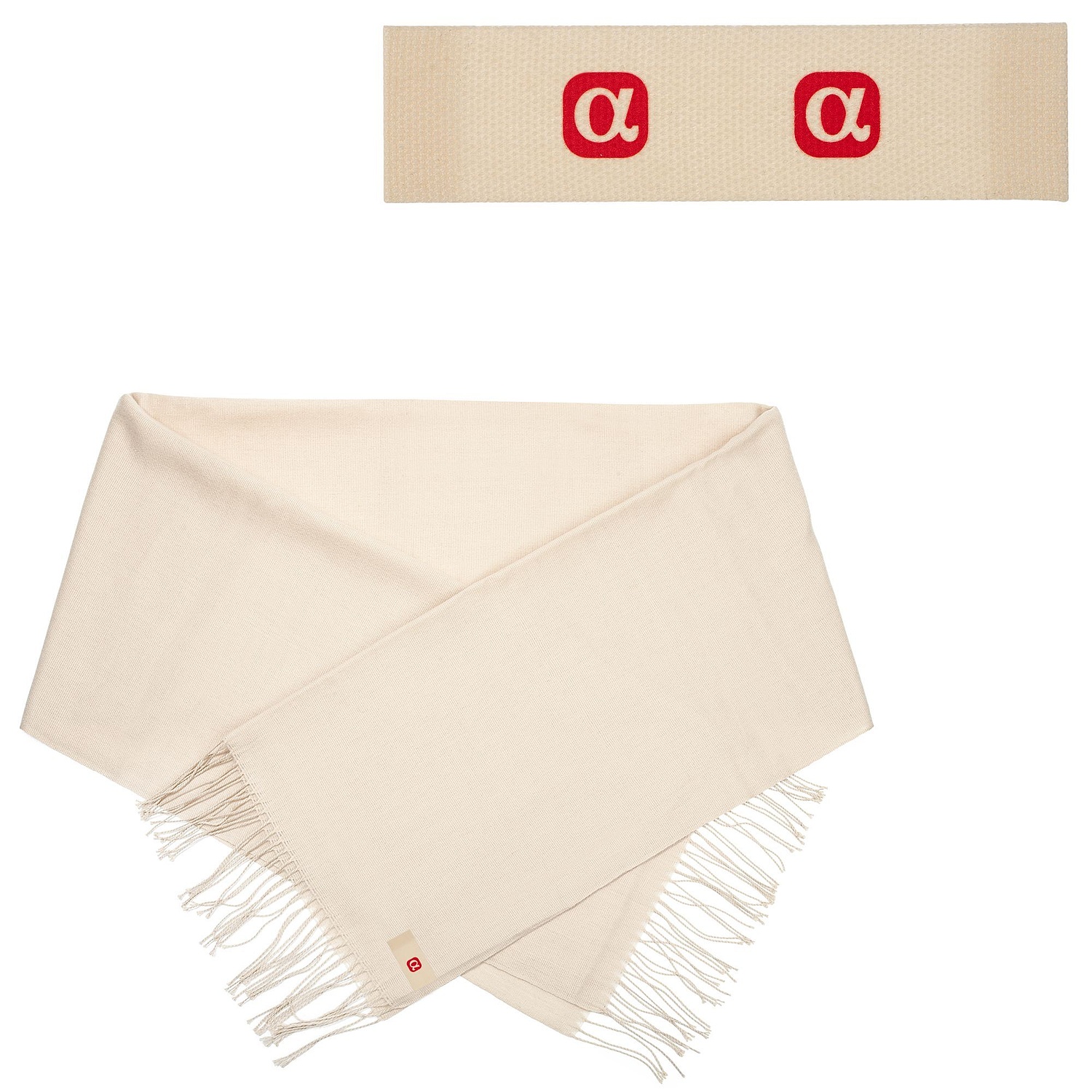 Лейбл хлопковый Doni, S, неокрашенный с логотипом