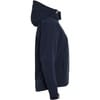 Куртка женская Hooded Softshell темно-синяя с логотипом