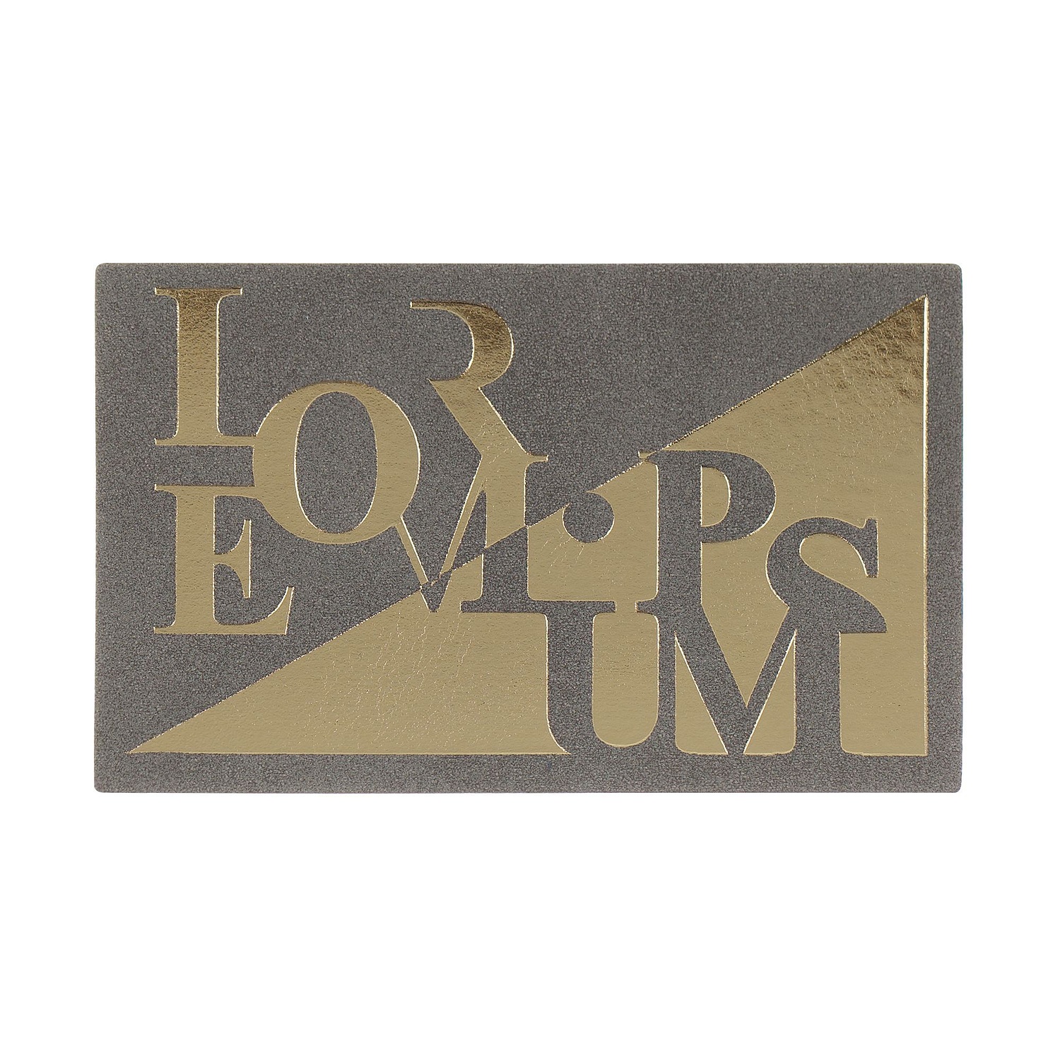 Лейбл Listra Nubuck, XL, серый с логотипом