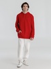 Толстовка с капюшоном унисекс Hoodie, красная с логотипом