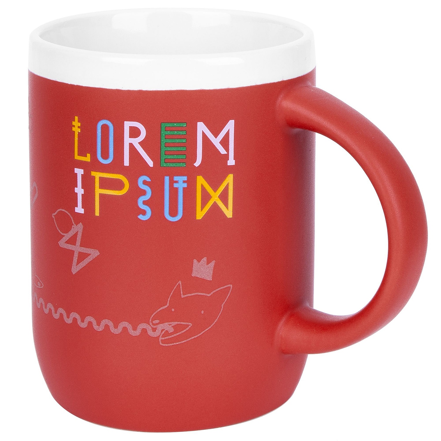 Кружка Borde, красная с логотипом