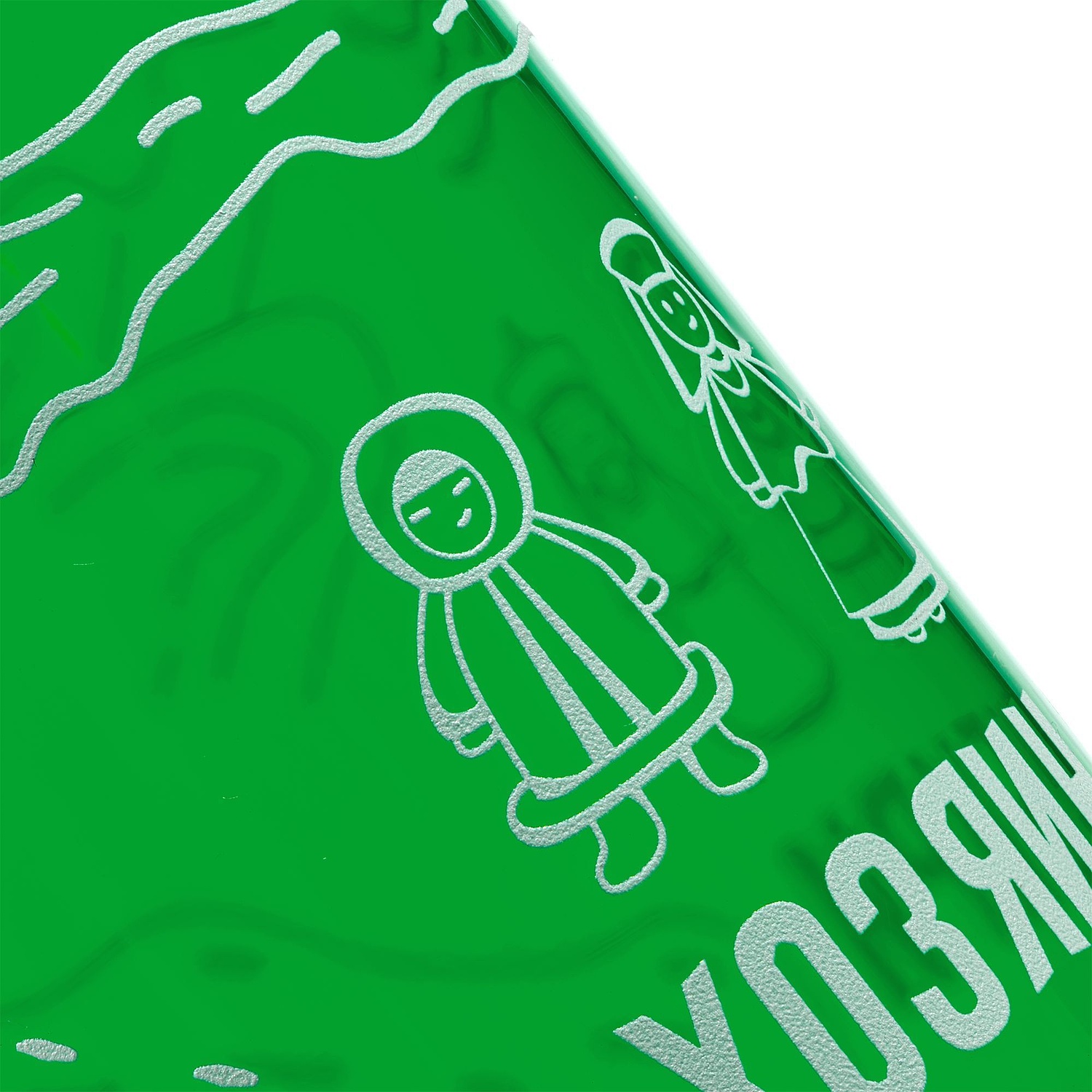 Бутылка для воды Misty, зеленая с логотипом