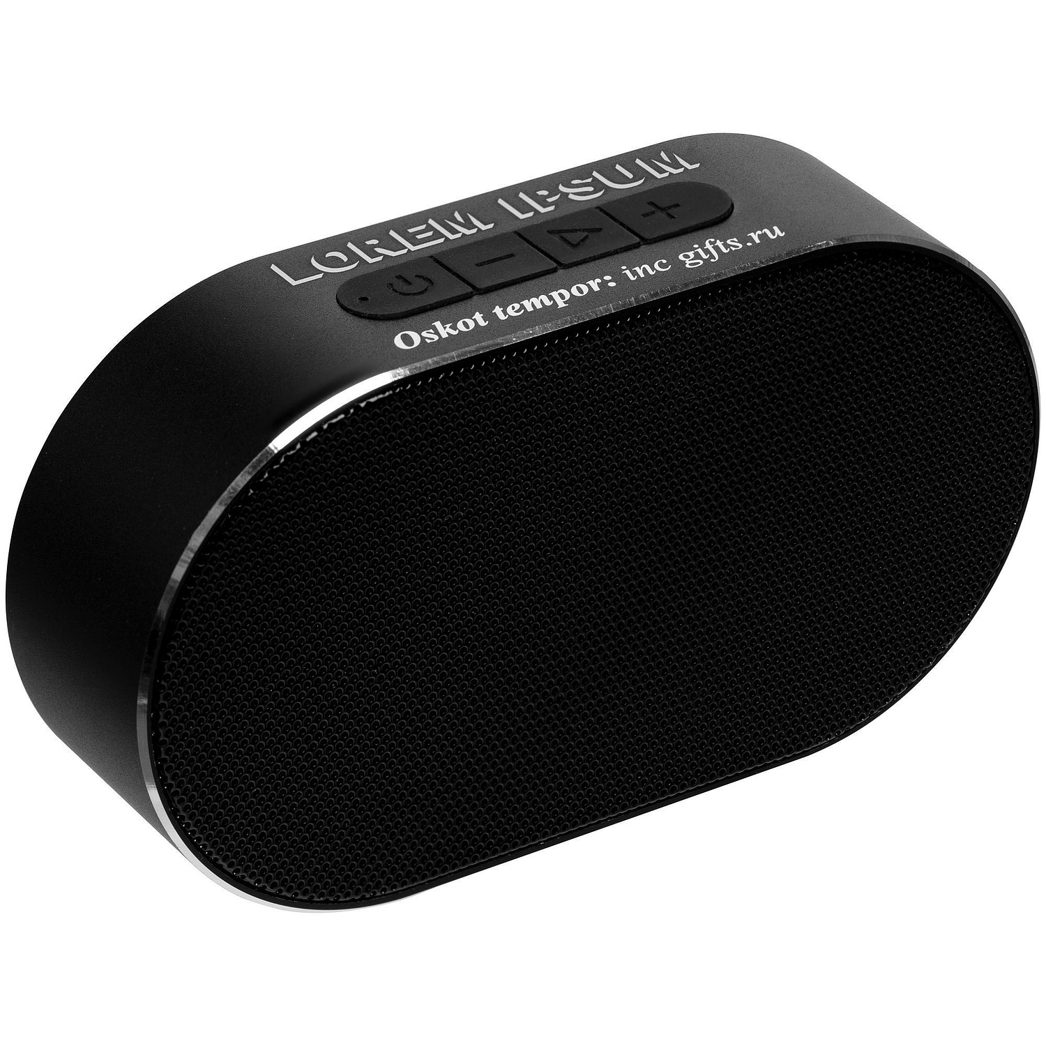 Беспроводная колонка Sound Count, черная с логотипом