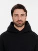 Худи оверсайз унисекс Snuggie, черное с логотипом