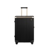 Чемодан Dynasty S, черный с логотипом