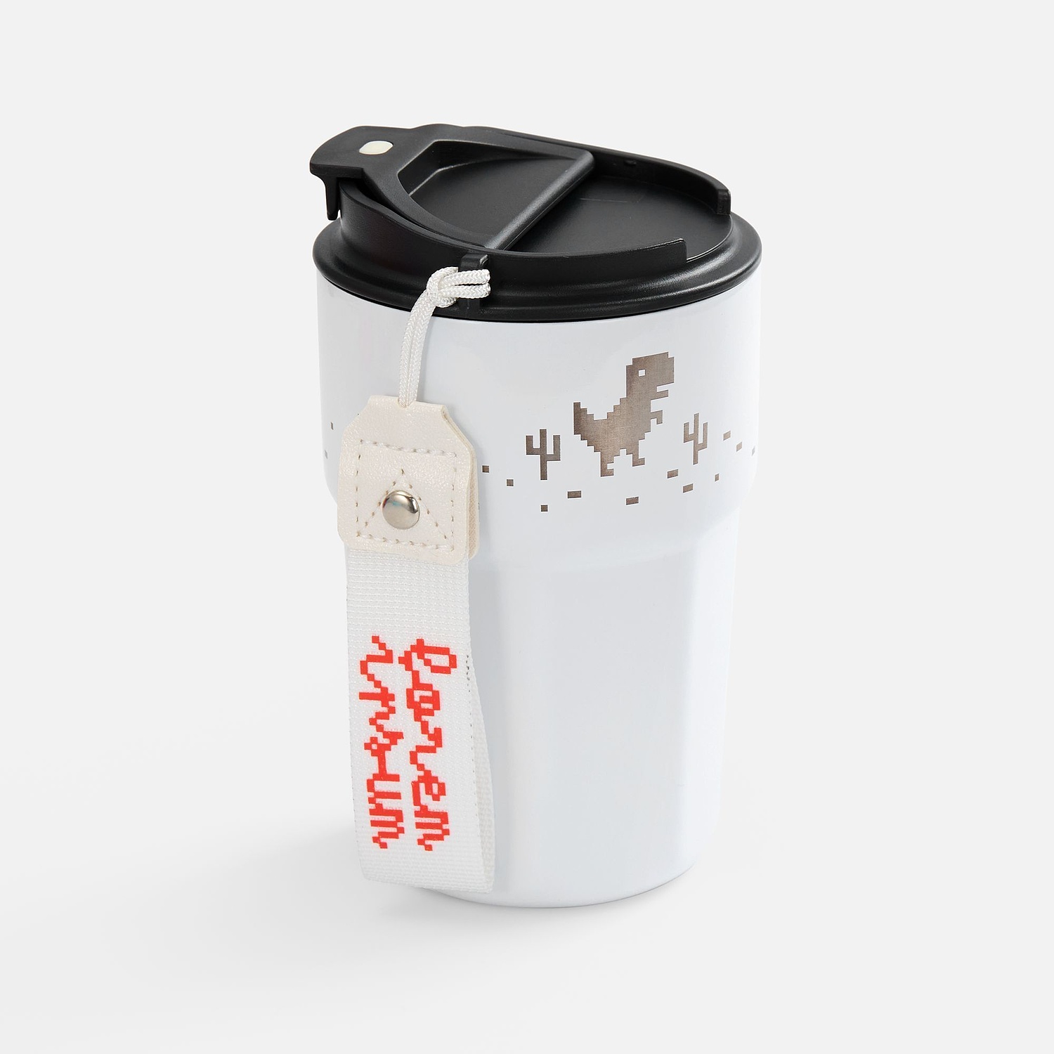 Термостакан Freshbrew, белый с логотипом