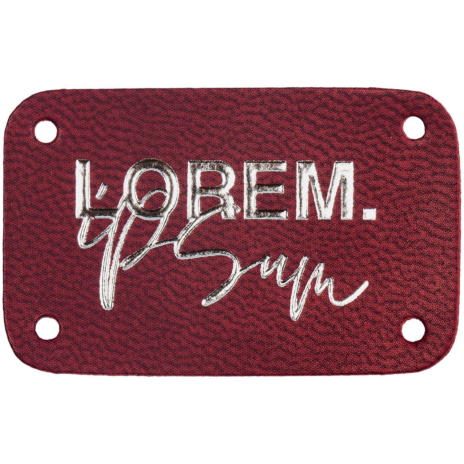 Лейбл Eta Latte, S, винный с логотипом