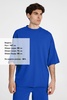 Футболка оверсайз унисекс T9, синяя, размер XL/XXL