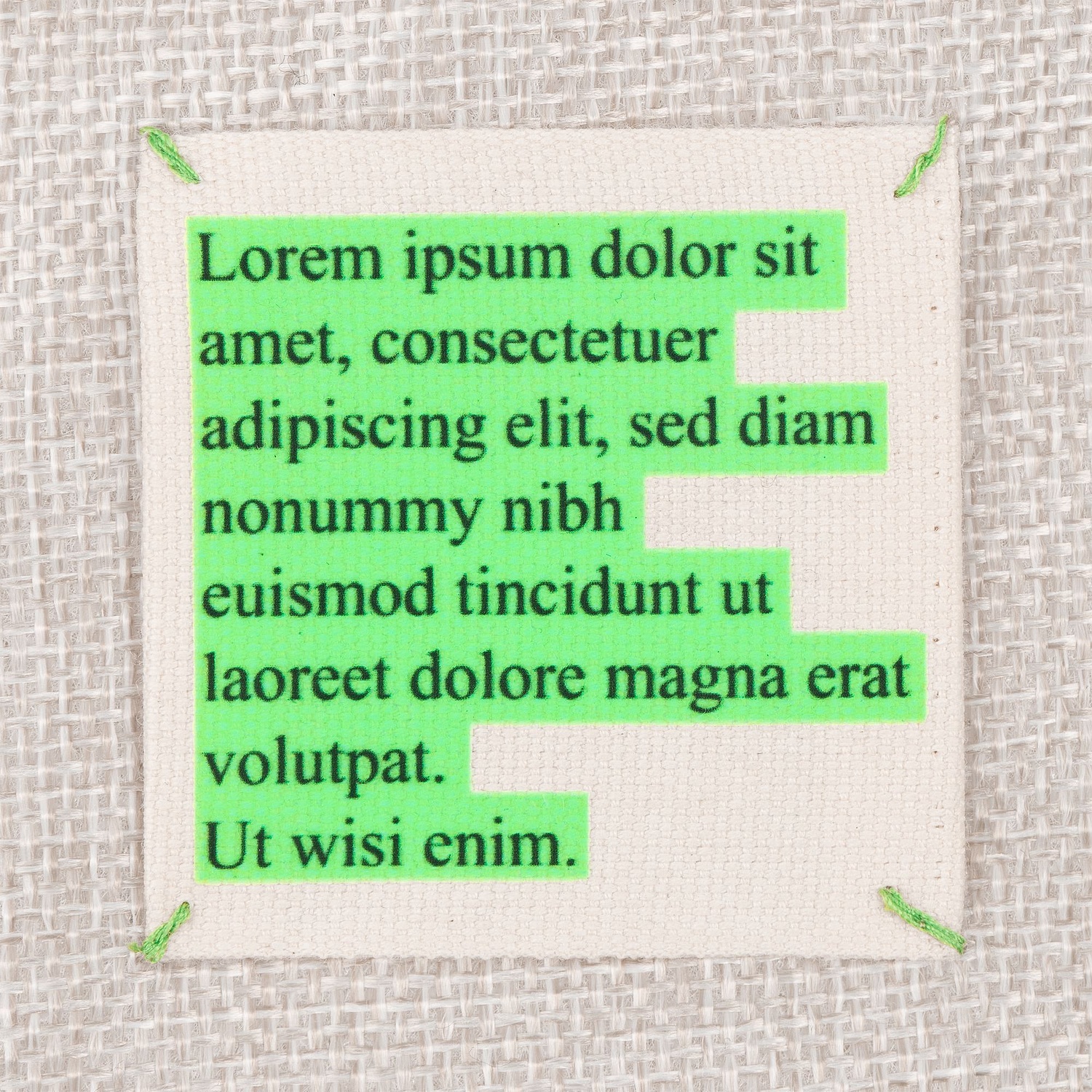 Холщовый мешок Foster Thank, L, белый с логотипом