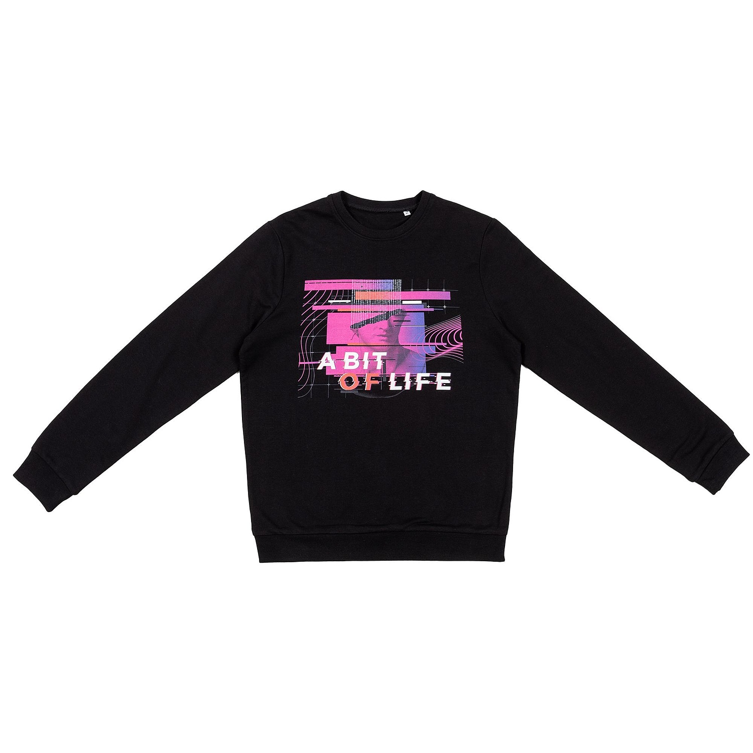 Свитшот женский Set In, черный с логотипом