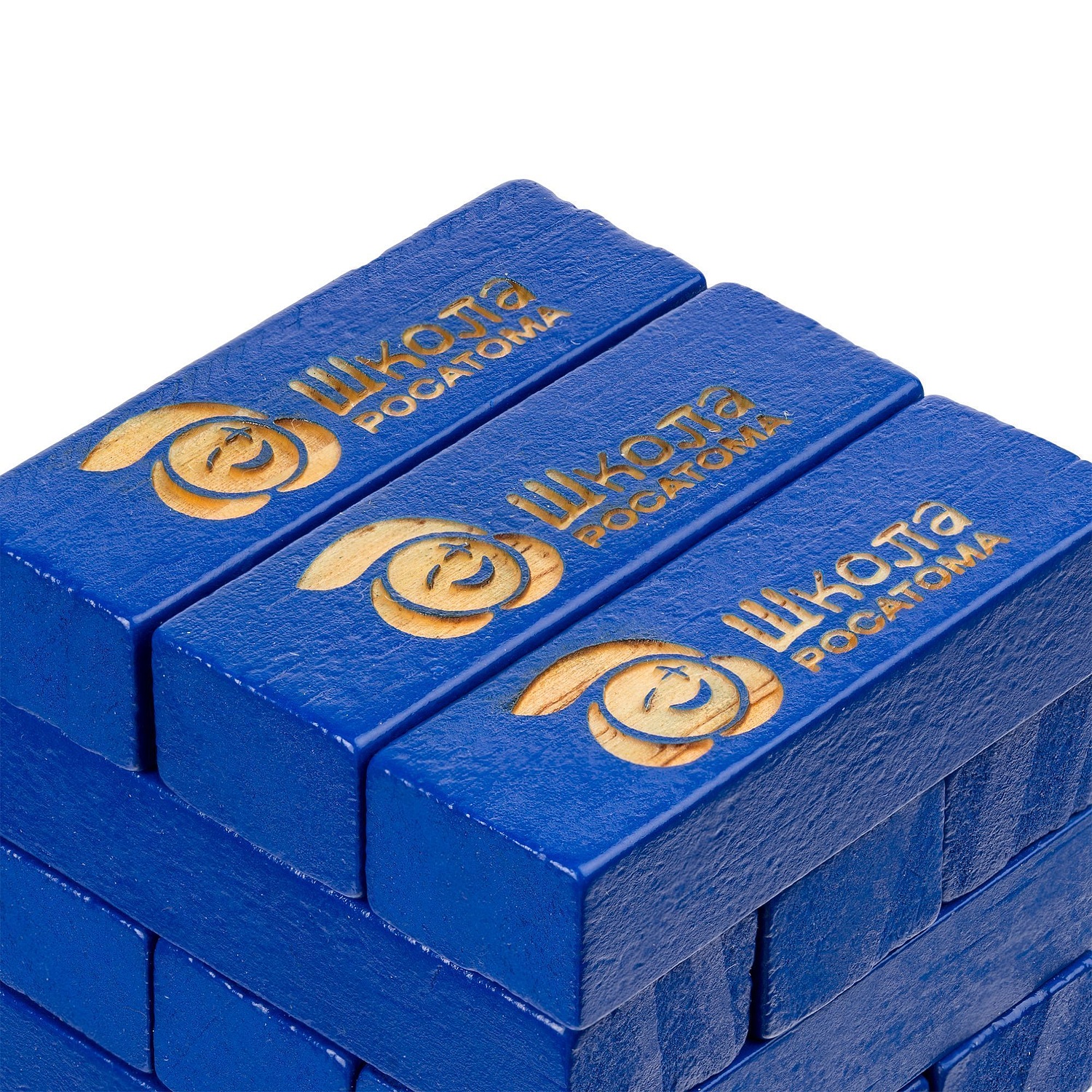 Игра «Деревянная башня мини», синяя