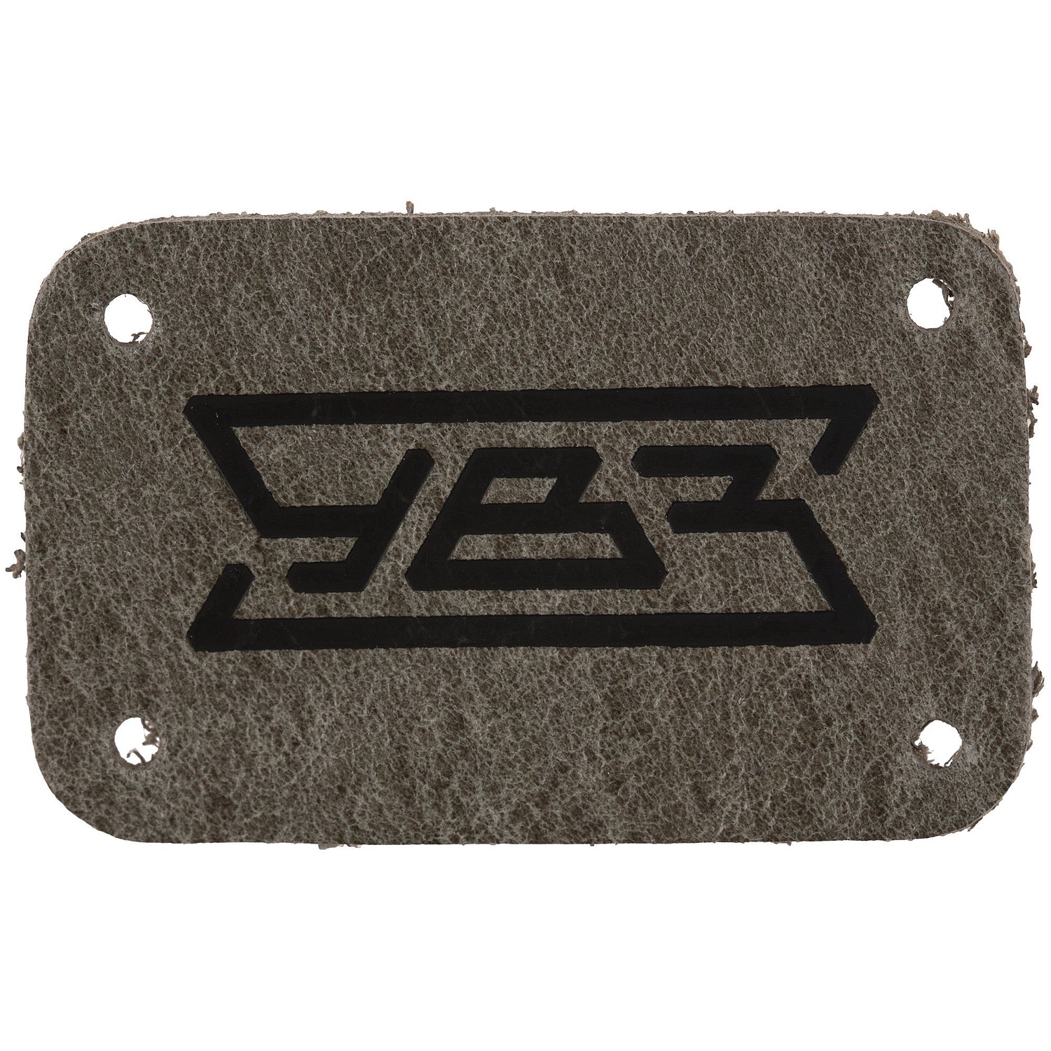 Лейбл кожаный Beta, S, серый с логотипом