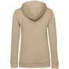 Толстовка с капюшоном женская Hoodie, бежевая с логотипом