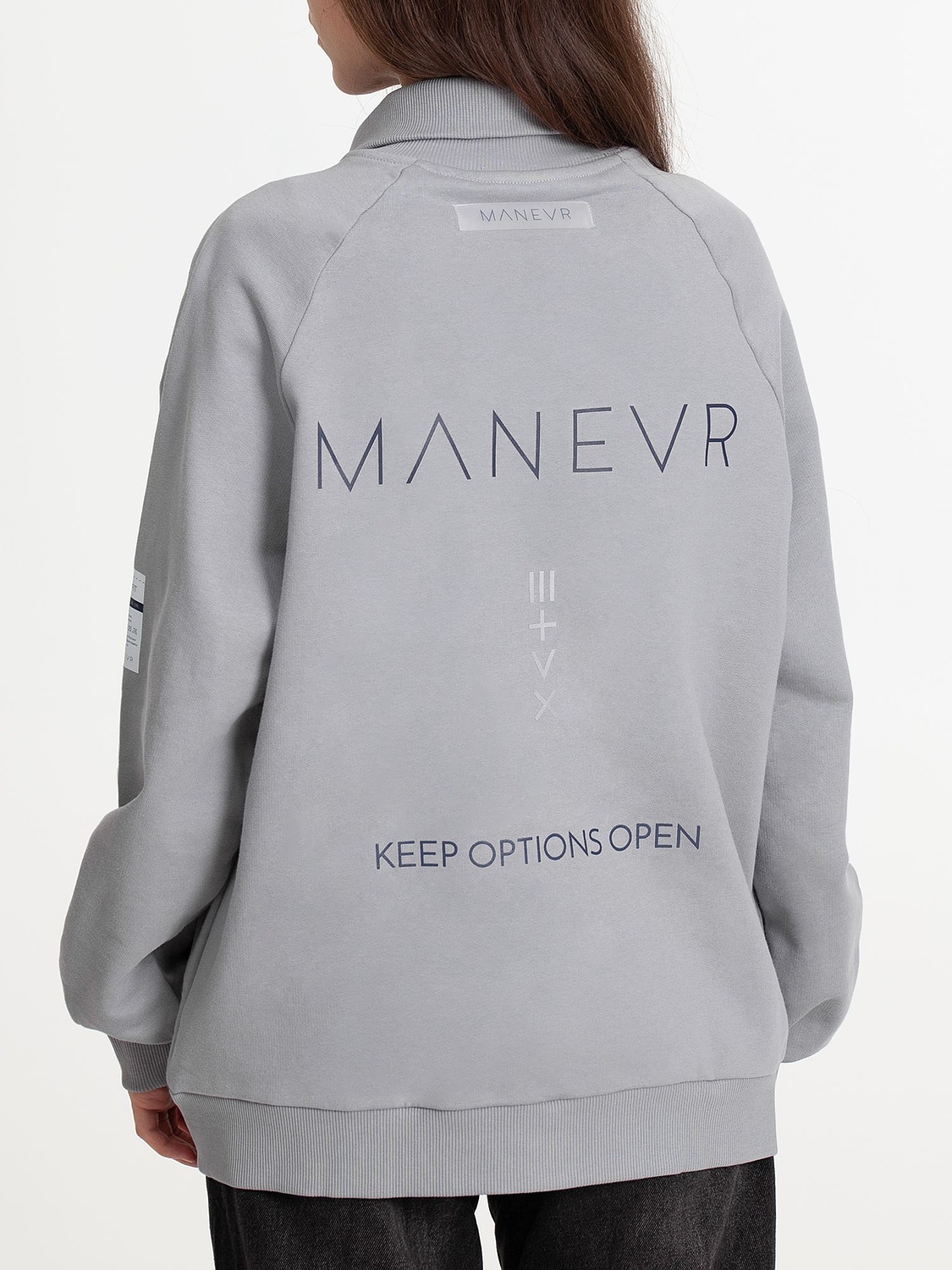 Толстовка унисекс Neofit, светло-серая с логотипом