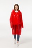 Дождевик-плащ CloudTime, красный с логотипом