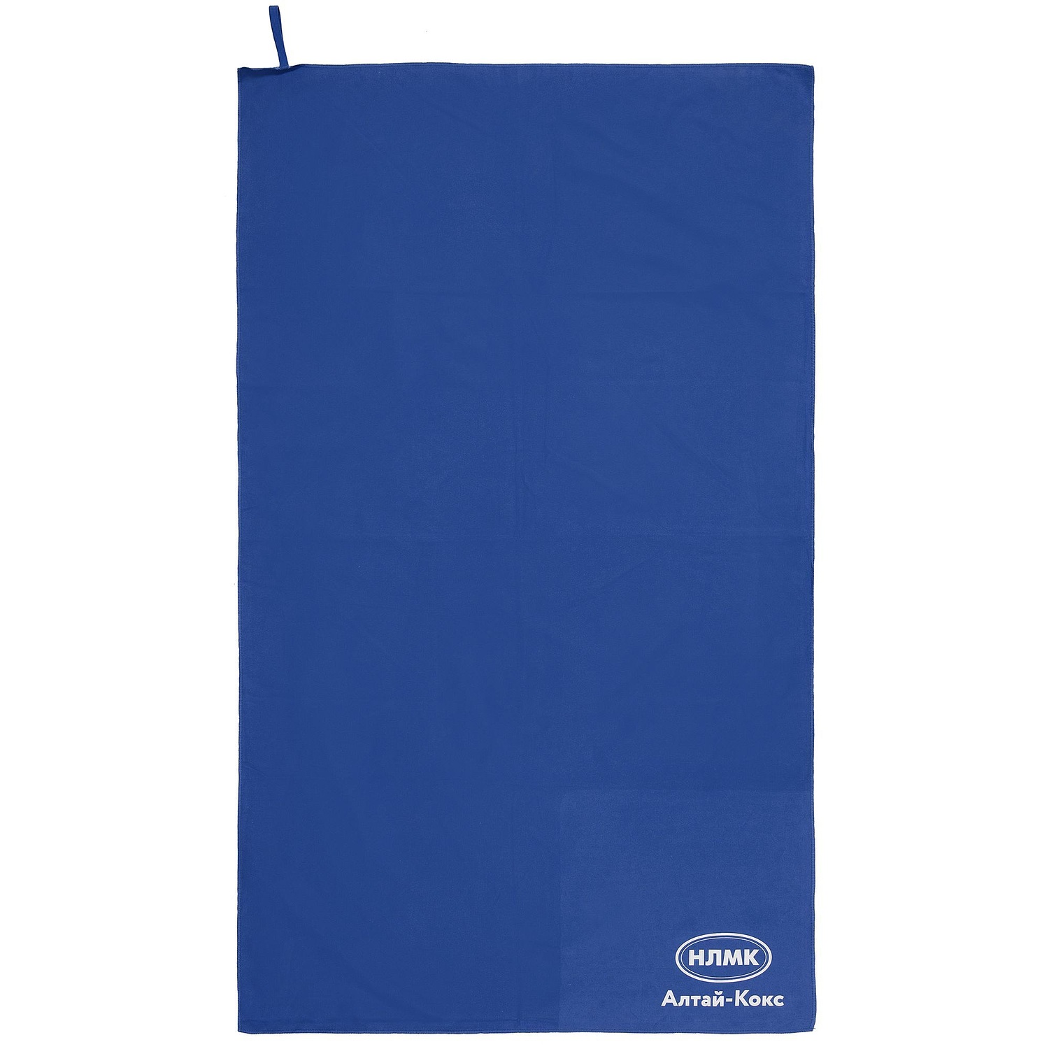 Спортивное полотенце Atoll Large, синее с логотипом