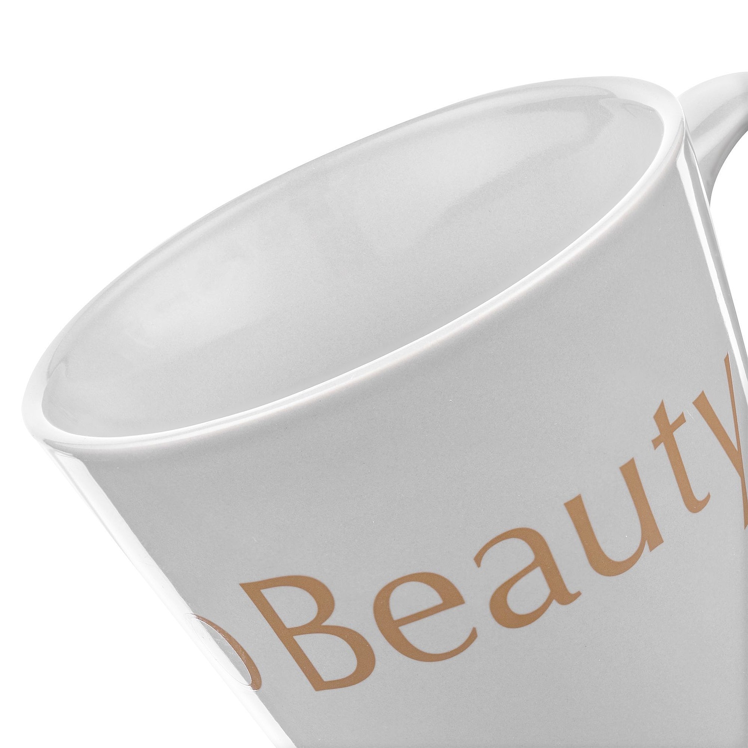 Кружка Modern Bell Classic, глянцевая, серая с логотипом