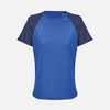 Футболка спортивная женская Vortex Women, темно-синяя с ярко-синим, размер XS