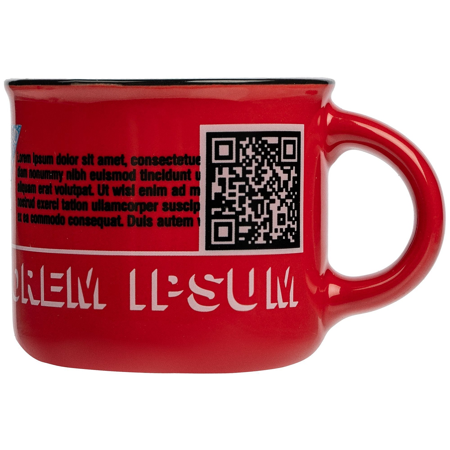 Кружка Dacha, малая, красная с логотипом