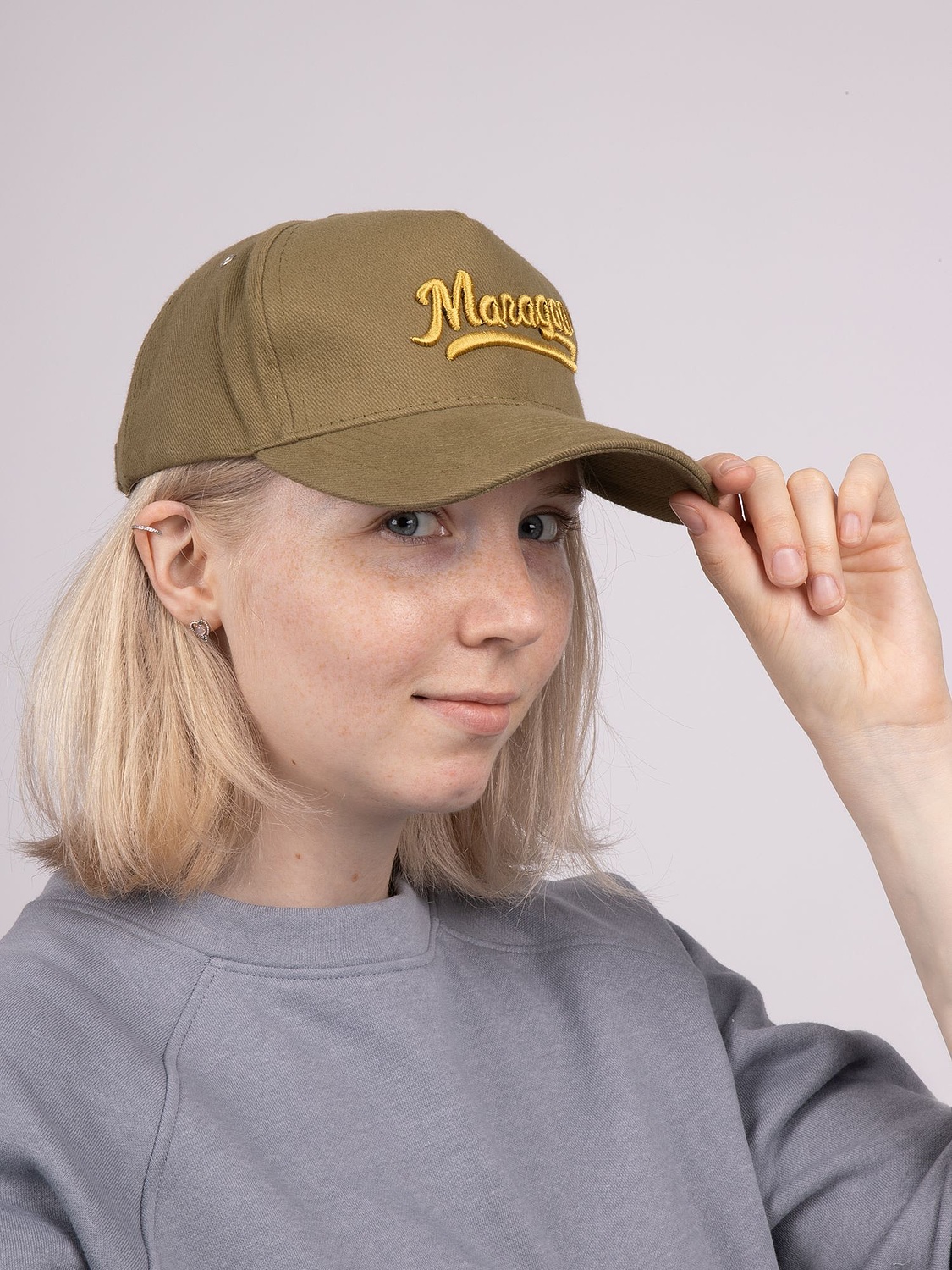 Бейсболка Standard, хаки с логотипом