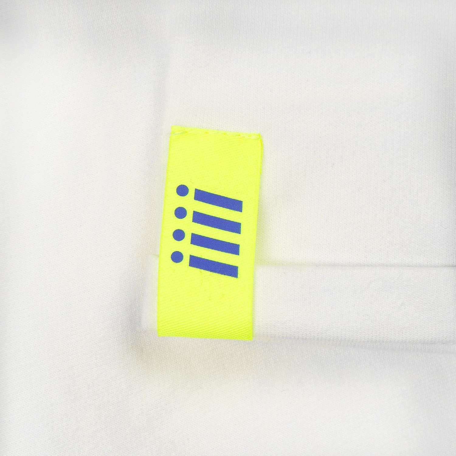 Лейбл тканевый Epsilon, S, желтый неон с логотипом