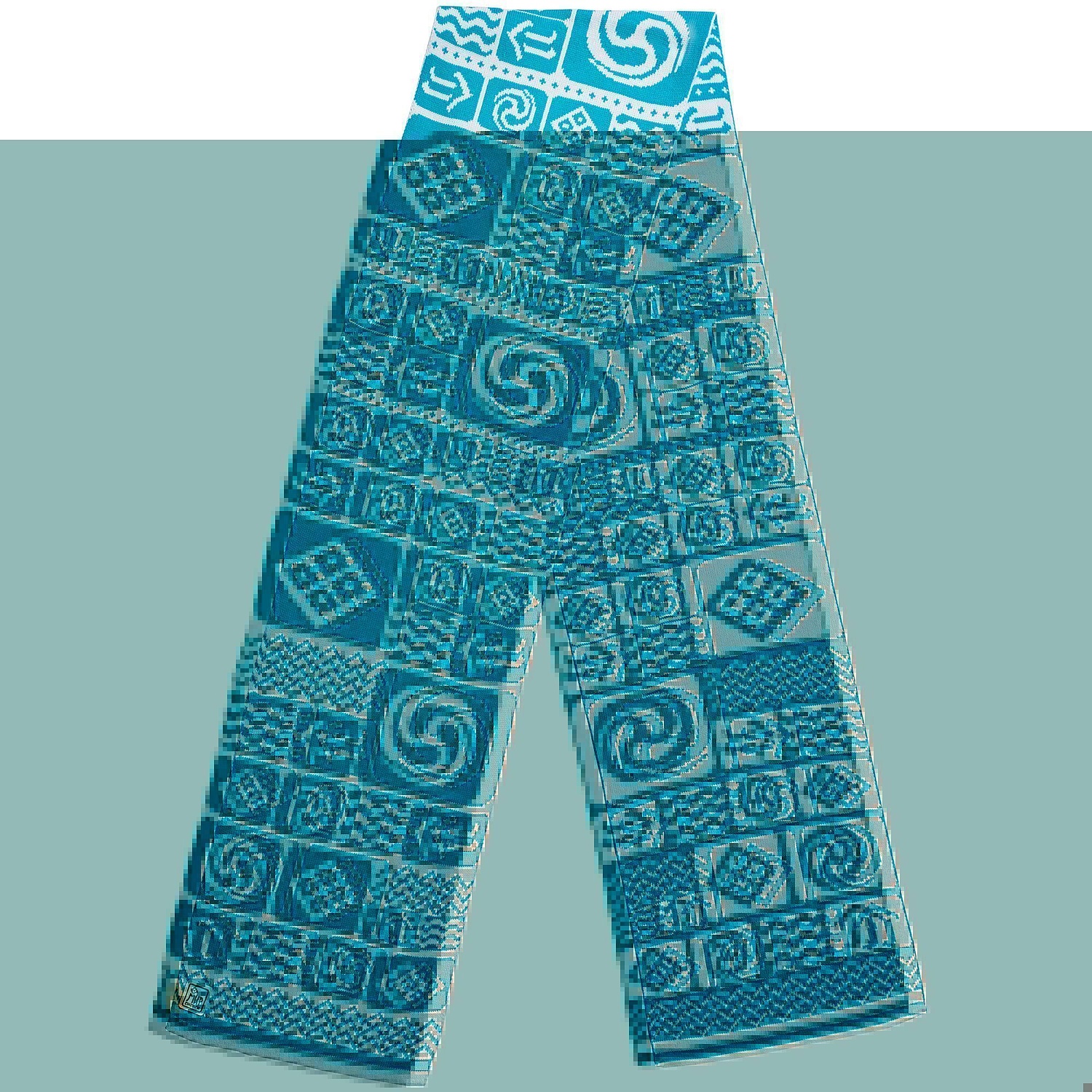 Шарф на заказ Tricksy Light, S, полушерсть с логотипом