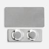 Значок Magnet Matto, серебристый с логотипом