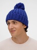 Шапка HappyGo, синяя с логотипом