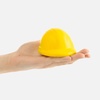 Антистресс «Каска», желтый с логотипом