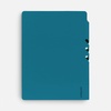 Ежедневник Flexpen Shall, недатированный, бирюзовый с логотипом