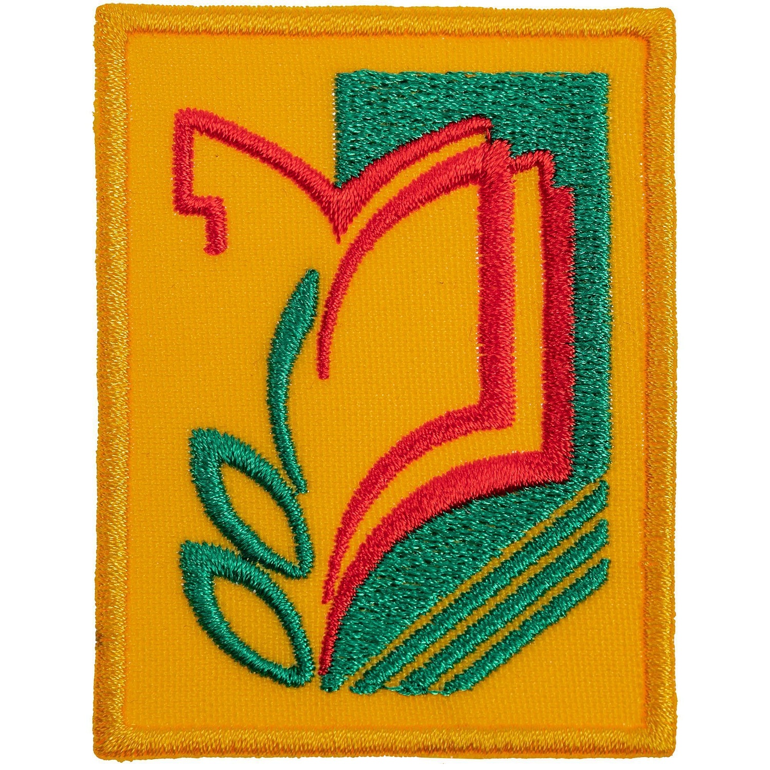 Шеврон из габардина Gabo M, желтый с логотипом