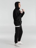 Толстовка с капюшоном унисекс Hoodie, черная с логотипом