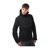 Куртка мужская Hooded Softshell черная с логотипом